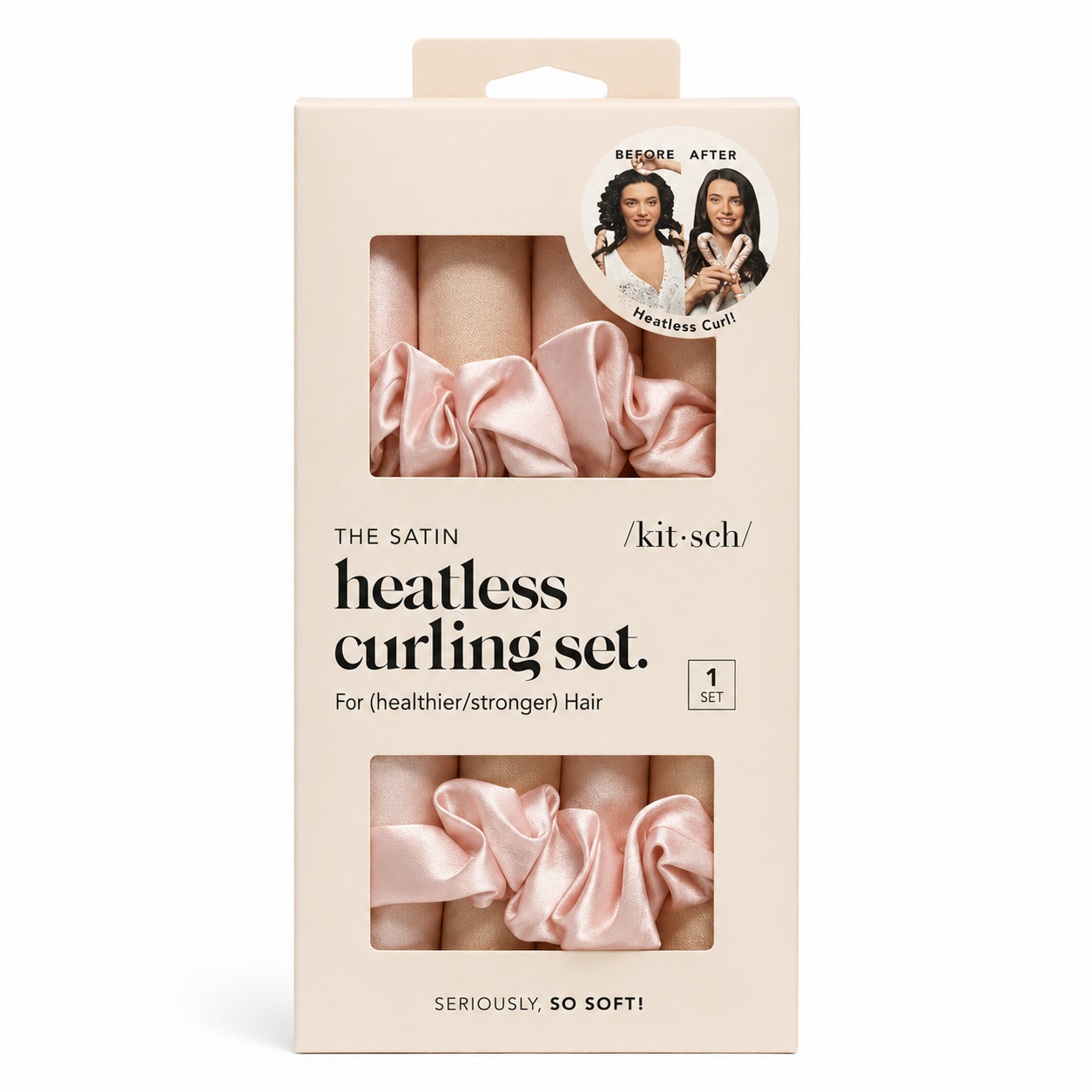 Satin Heatless Hair Curler