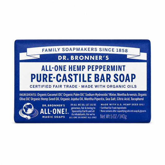 All-One Pure-Castile Bar Soap - Hemp Peppermint