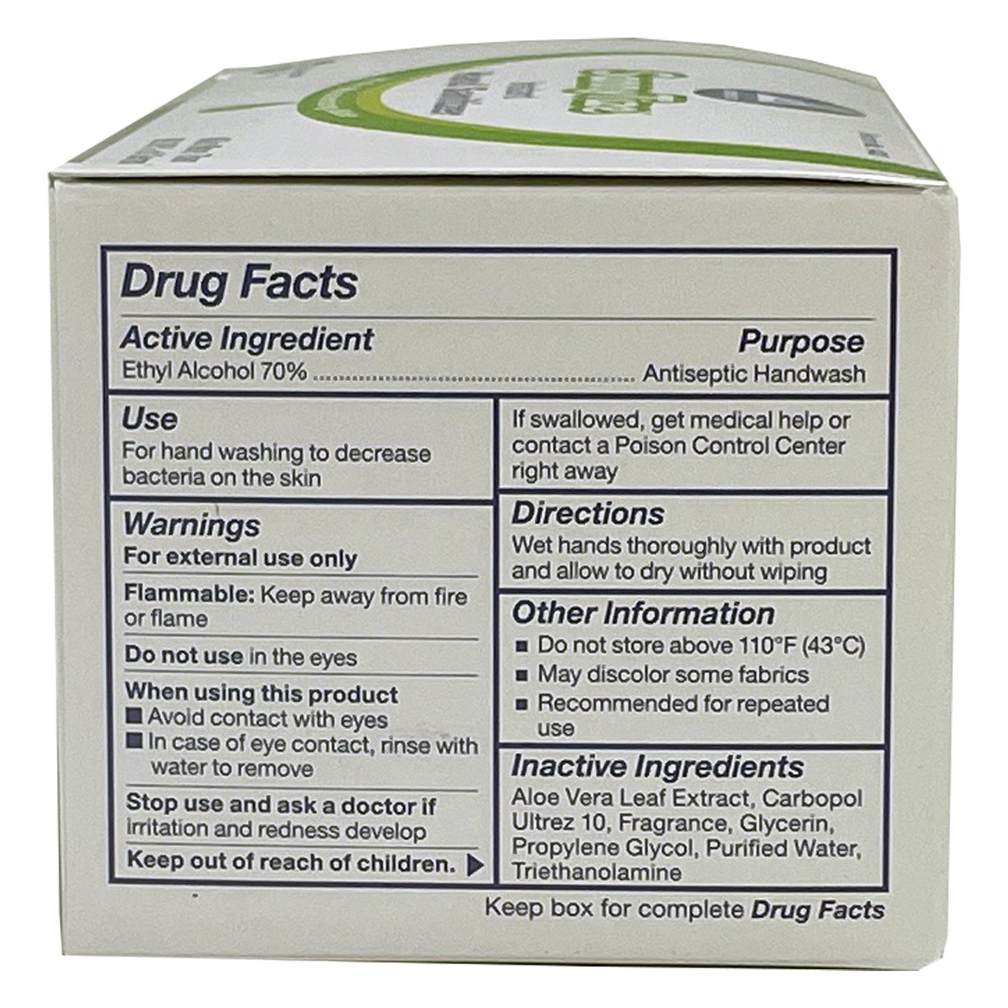SannyTize Instant Hand Sanitizer, 0.9g Packet, Box of 144