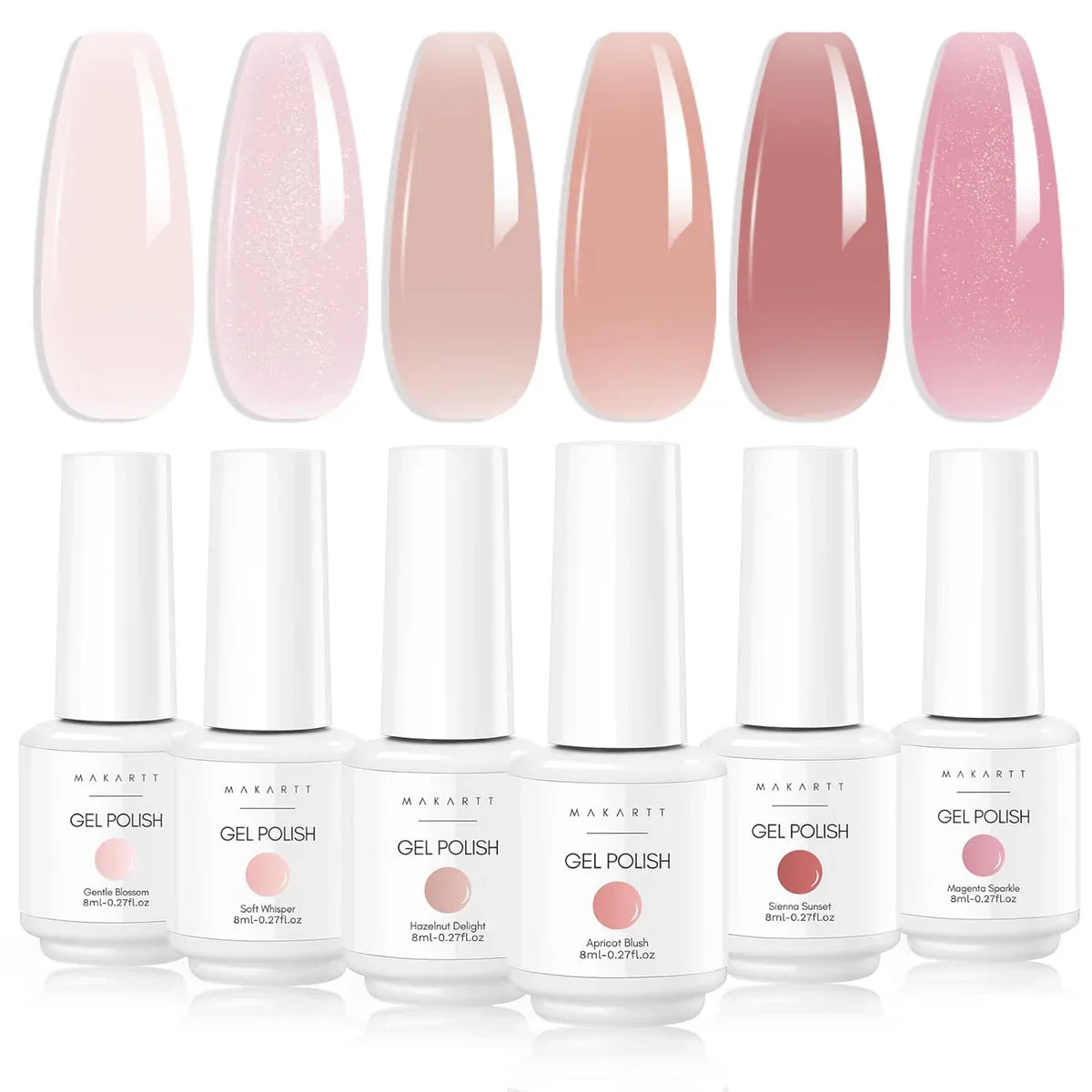 Gel Nail Polish – Clear & Basic UV Soak-Off Shades