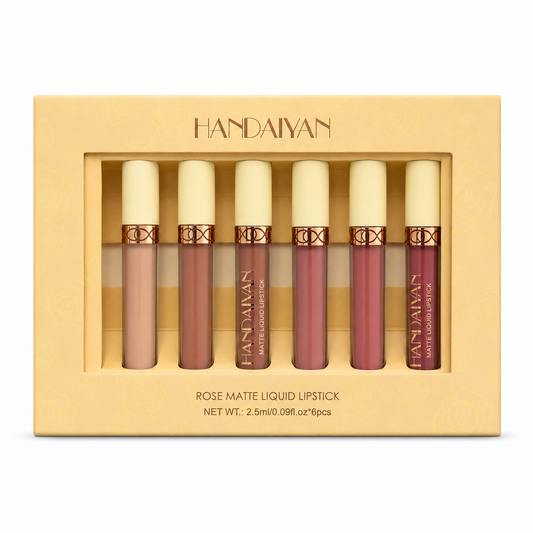 Rose Matte Liquid Lipstick (6 Pack)