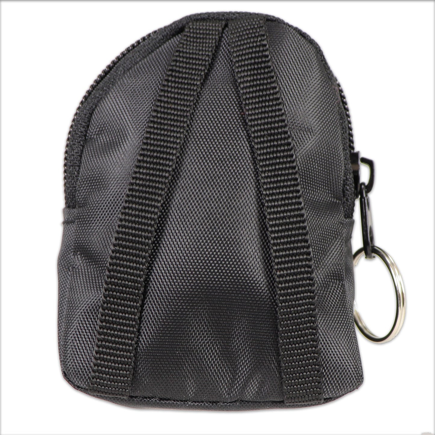 CPR Black Beltloop Keychain Backpack with Faceshield, Gloves, and Cleansing Wipes