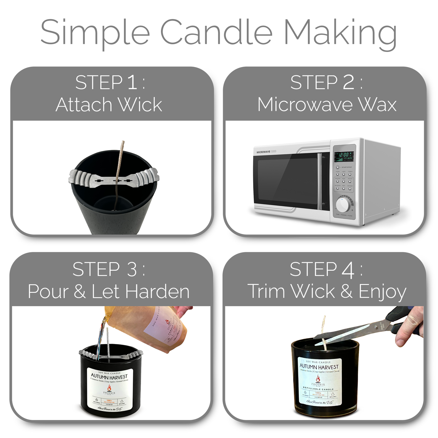 Lemon Lavender - Candle-Making Kit + Jar