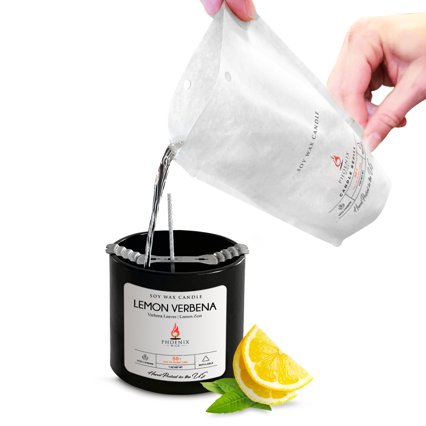 Lemon Verbena - Candle-Making Kit + Jar