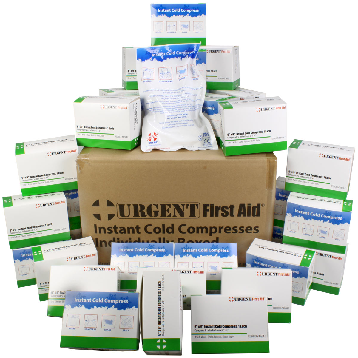 6" x 9" Instant Cold Compress, Boxed - 32 per case