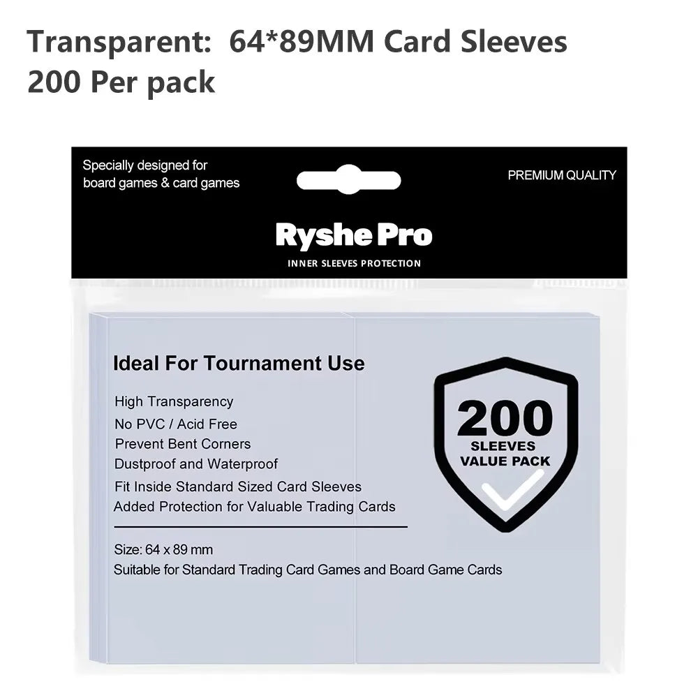 25-Pack 3 x 4 in (76 x 102 mm) 35PT Toploader Card Sleeves - Rigid Hard Card Protectors for MTG TCG Pokémon Trading Cards