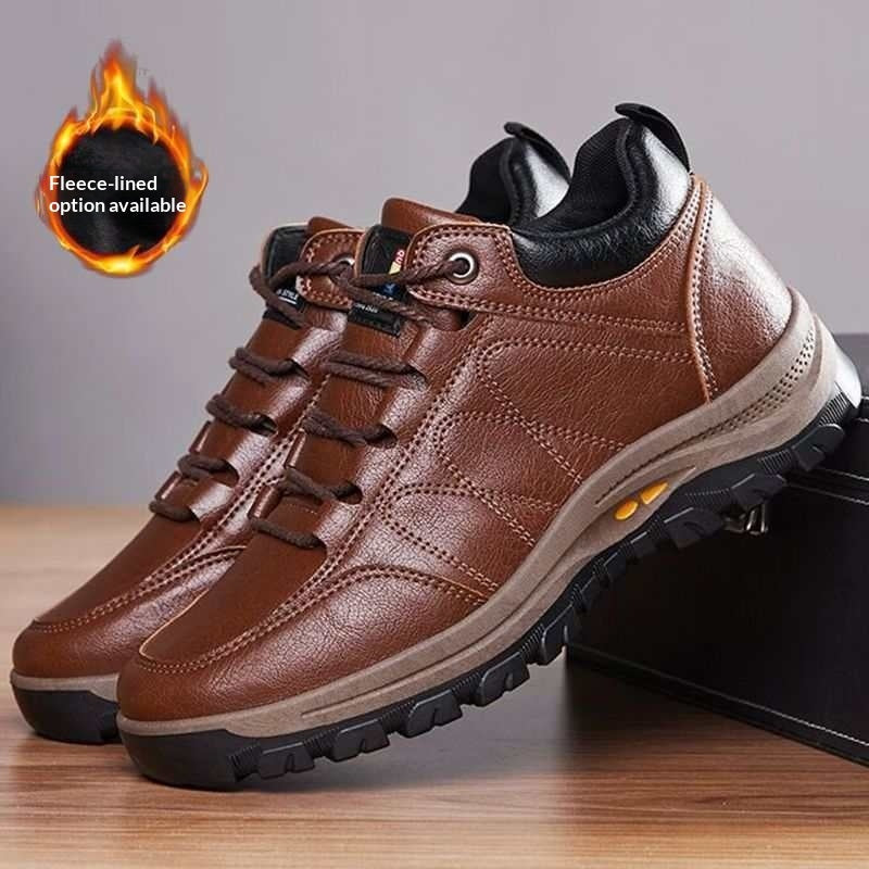 Men's Waterproof Winter Leather Shoes