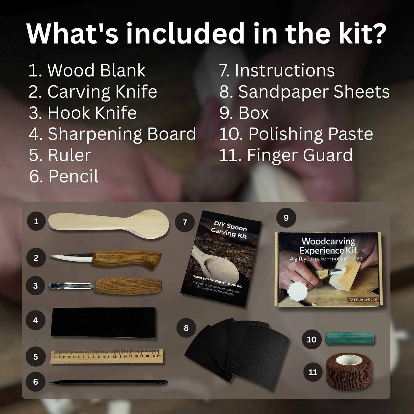 DIY Wood Carving Kit – Spoon Making Set for Beginners