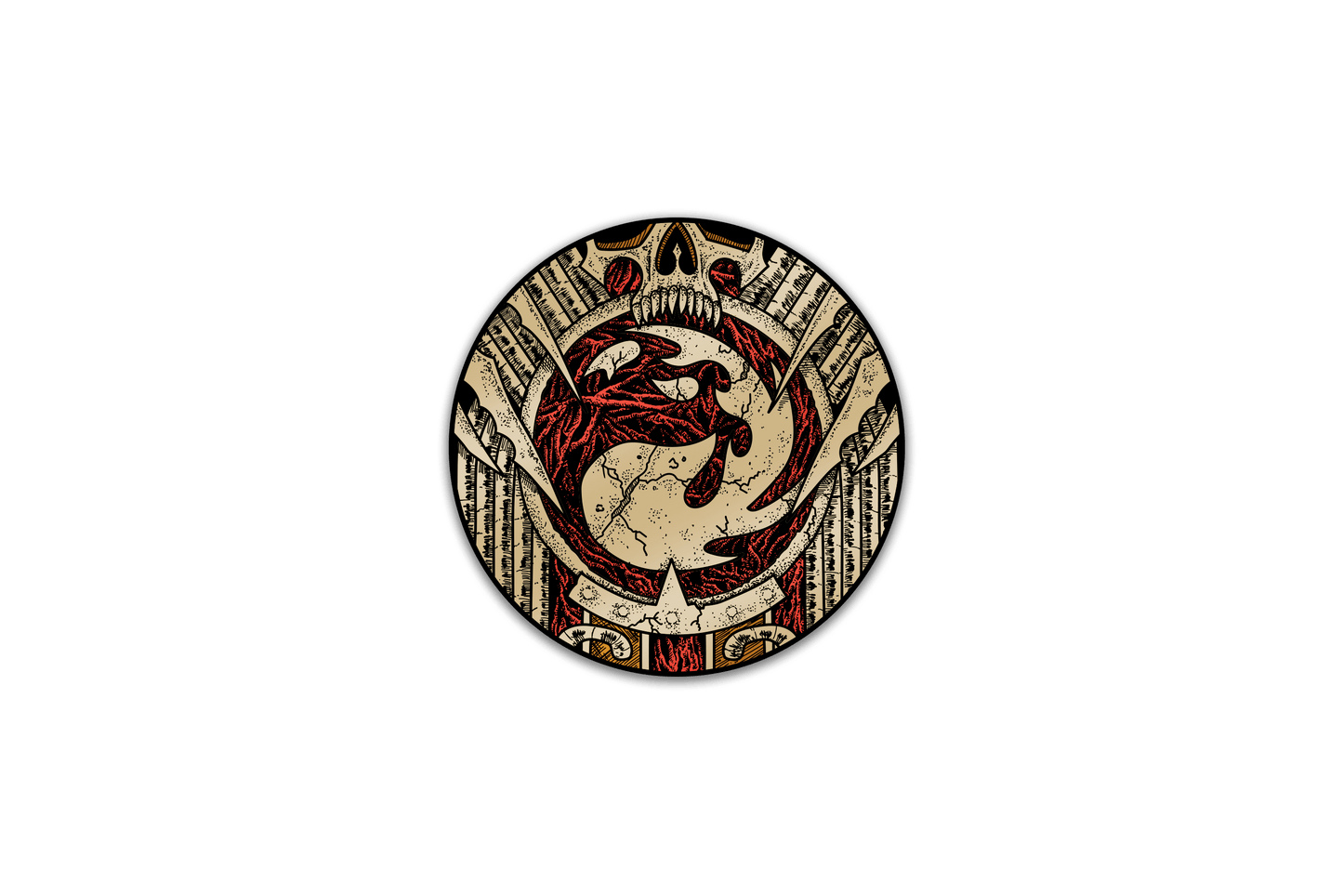 Magic: The Gathering - Infect Mountain Pin