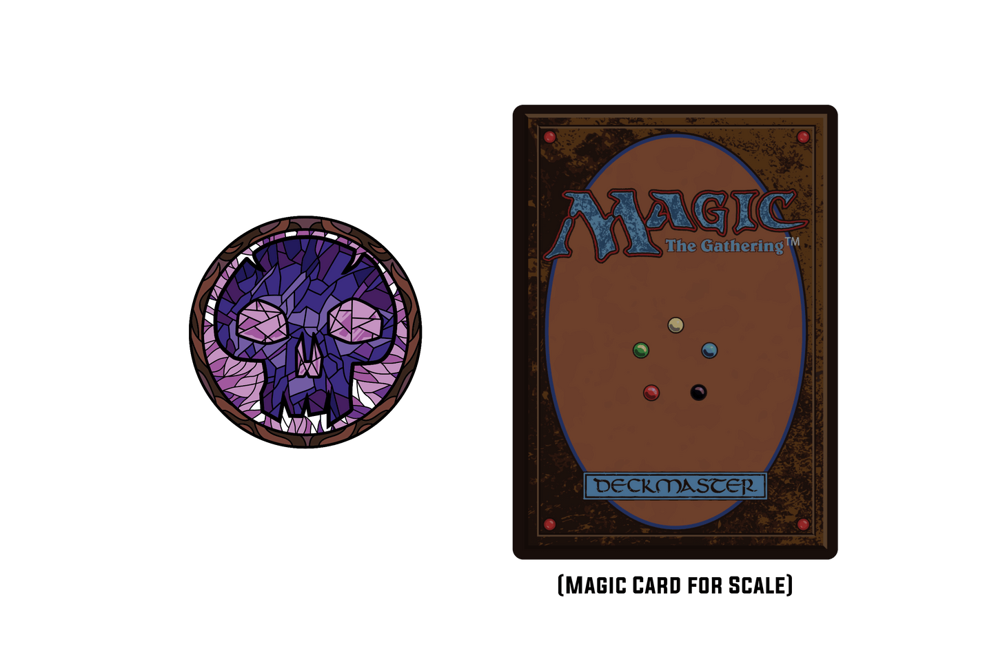 Magic: the Gathering - Stained Glass Swamp Pin
