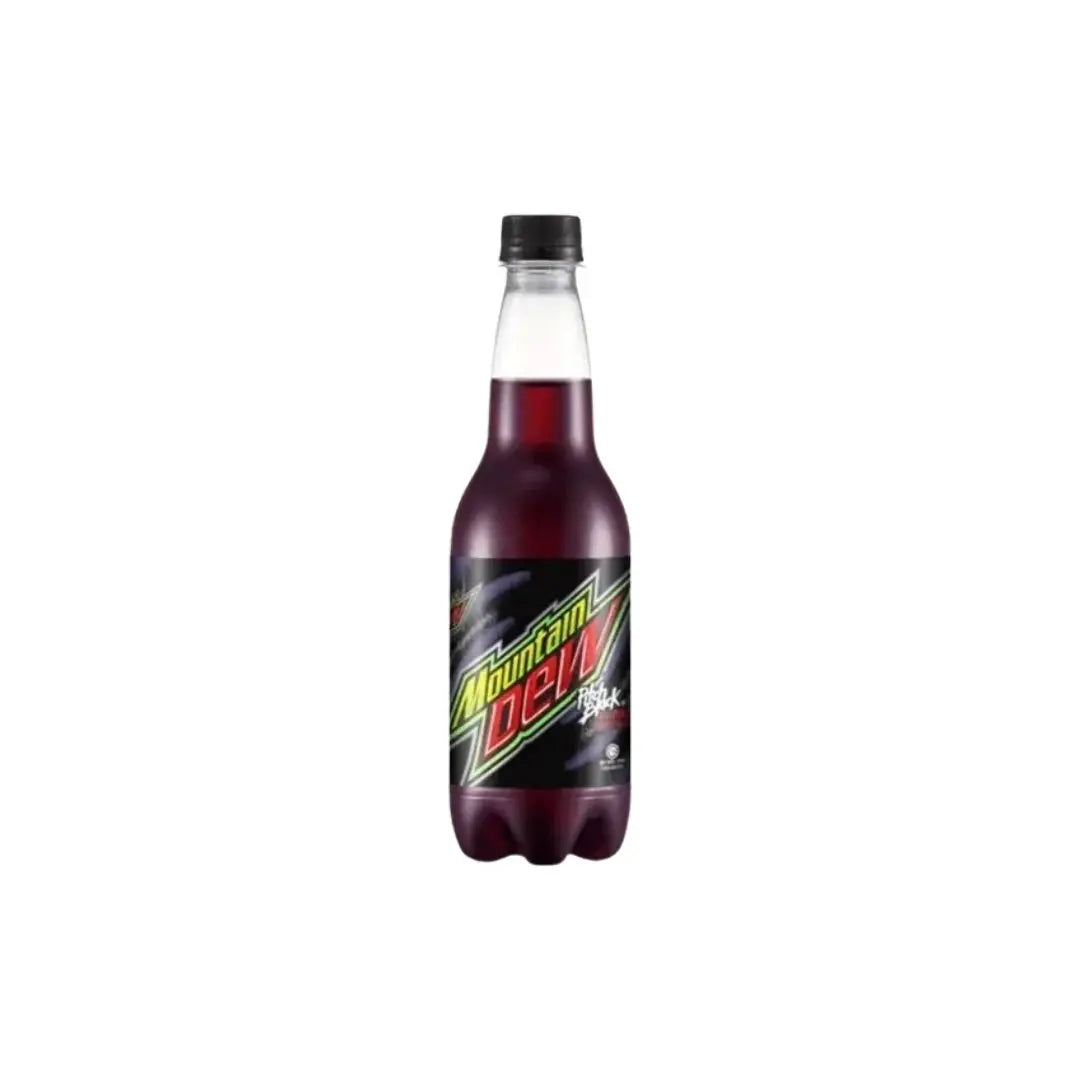 Mountain Dew Pitch Black – Grape-Flavoured Soda 473 mL Bottle (Malaysia Exclusive)